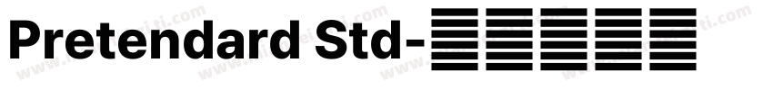 Pretendard Std字体转换
